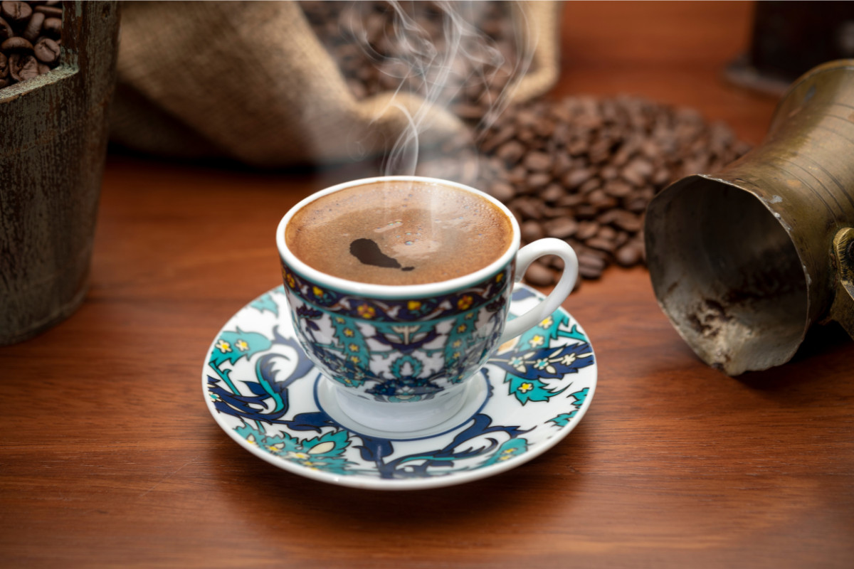 A tea cup placed on a table